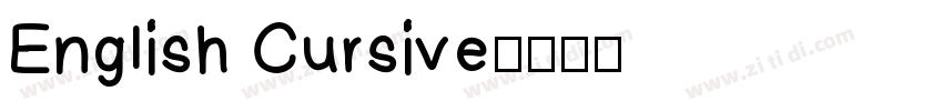 English Cursive字体转换